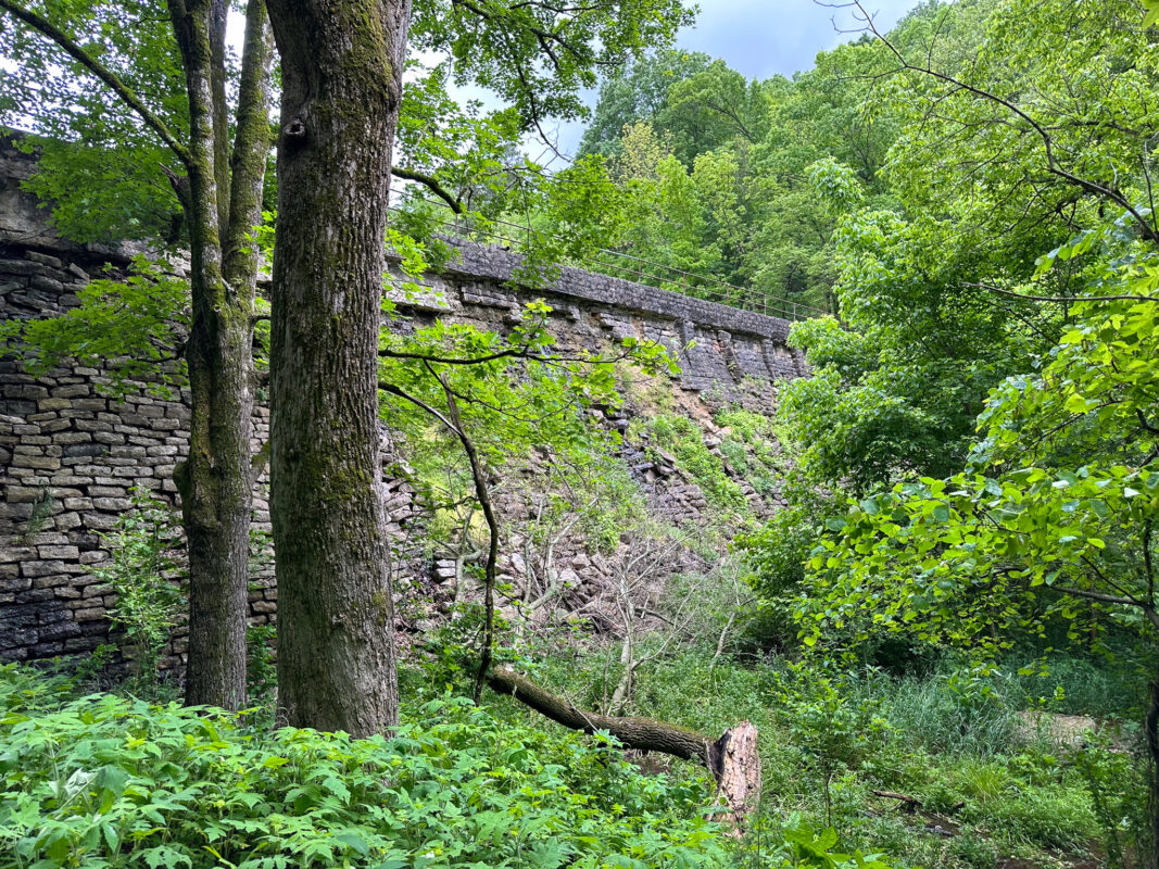 Behind the Dam at Black Bass Lake