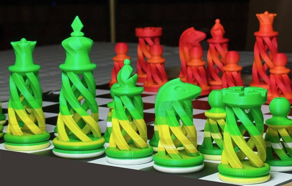 3D prints: Unique chess set